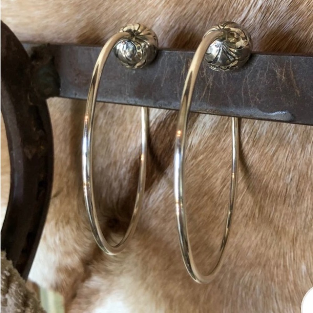 Vogt Sterling hoop earrings